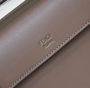 Fendi 8BT286 Kan I F Small Leather Mini Bag Brown - Default Title - View 4