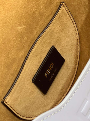 Fendi 8BT346 Moonlight Shoulder Saddle Leather Bag Purple Blue - Default Title - View 8