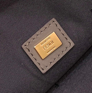 Fendi 8N0178AC9S Fendi logo flat pouch clutch 8370S Gray - Default Title - View 6
