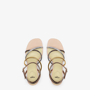 Fendi 8X8274 First Light Pink nappa leather 95 mm high-heeled sandals - 35 - View 3