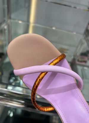 Fendi 8X8274 First Pink nappa leather 95 mm high-heeled sandals - 35 - View 5