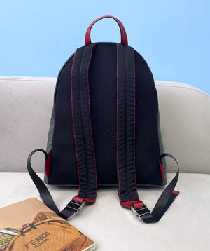 Fendi Backpack Large 2380 FF Black with Red - Default Title - View 2