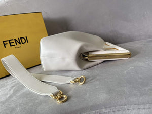 Fendi FIRST 8BP127 Medium Bag White Leather - Default Title - View 3