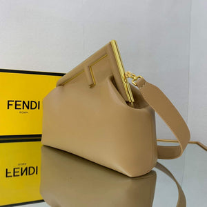 Fendi FIRST Medium Bag Apricot Leather 8BP127 - Default Title - View 4