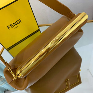 Fendi FIRST Medium Bag Tan Leather 8BP127 - Default Title - View 5