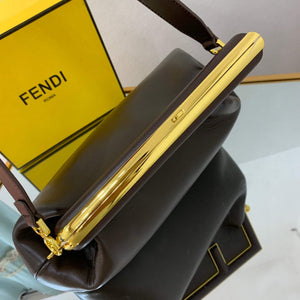 Fendi FIRST Medium Bag Dark Brown Leather 8BP127 - Default Title - View 5