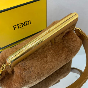 Fendi First Medium Sheepskin Bag 8BP127 Brown - Default Title - View 5
