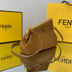Fendi FIRST Small Bag 8BP129 Leather Brown - Default Title - View 3