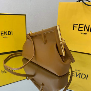 Fendi FIRST Small Bag 8BP129 Leather Brown - Default Title - View 4