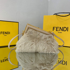 Fendi FIRST Small Bag Fox fur Bag 8BP129 Apricot - Default Title - View 2