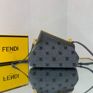 Fendi First Small flannel Bag 8BP129 Blue - Default Title - View 2