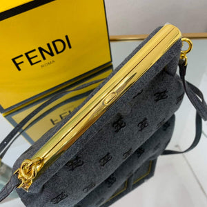 Fendi First Small flannel Bag 8BP129 Blue - Default Title - View 5