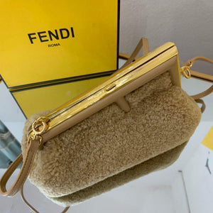 Fendi First Small Sheepskin Bag 8BP129 Tan - Default Title - View 5
