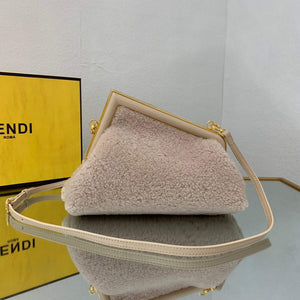 Fendi First Small Sheepskin Bag 8BP129 Beige - Default Title - View 2