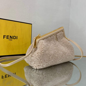Fendi First Small Sheepskin Bag 8BP129 Beige - Default Title - View 3