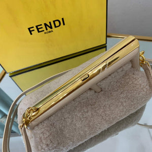 Fendi First Small Sheepskin Bag 8BP129 Beige - Default Title - View 5