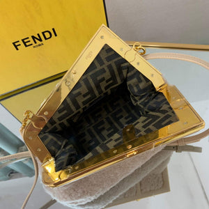 Fendi First Small Sheepskin Bag 8BP129 Beige - Default Title - View 6