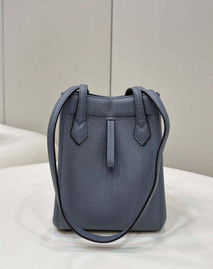 Fendi Mini Origami 8BS083 gray blue leather mini bag that can be transformed 8626As - Default Title - View 4