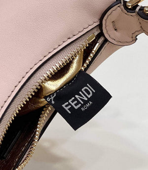 Fendi Nano Fendigraphy Black Leather Charm 7AS089 Pink - Default Title - View 8