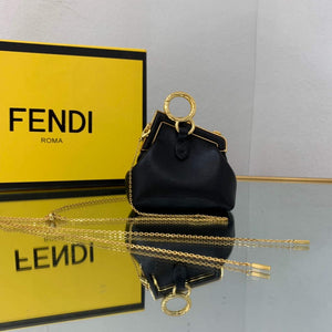 Fendi Nano First Charm Shoulder Bag 7AS051 Black - Default Title - View 2