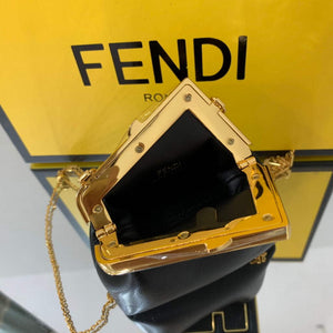 Fendi Nano First Charm Shoulder Bag 7AS051 Black - Default Title - View 7