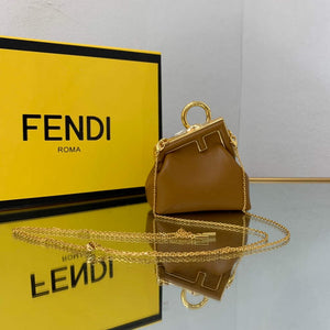 Fendi Nano First Charm Shoulder Bag 7AS051 Tan - Default Title - View 2