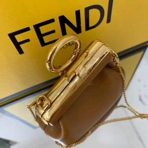 Fendi Nano First Charm Shoulder Bag 7AS051 Tan - Default Title - View 6