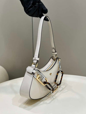 Fendi O¡¯Lock Swing Camellia leather pouch 8BS068AHM0F1DMY 8573 White - Default Title - View 3