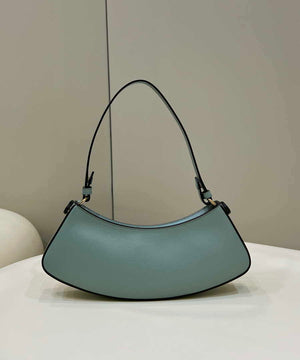Fendi O'Lock Swing Camellia leather pouch 8BS068 Green - Default Title - View 2