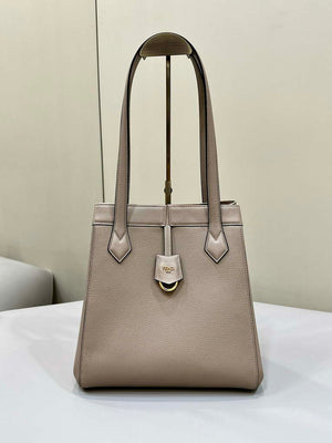 Fendi Origami Medium 8BH414 Dove Gray leather bag that can be transformed 8626A - Default Title - View 2