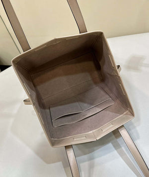 Fendi Origami Medium 8BH414 Dove Gray leather bag that can be transformed 8626A - Default Title - View 9