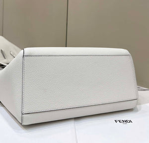 Fendi Origami Medium 8BH414 White leather bag that can be transformed 8626 - Default Title - View 4