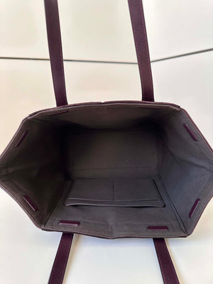 Fendi Origami Medium 8BH414 Dark purple suede and leather bag 8626A - Default Title - View 9