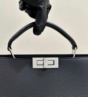 Fendi Peekaboo ISeeU Medium Black leather bag 7VA529 - Default Title - View 8