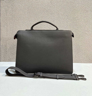 Fendi Peekaboo ISeeU Medium Dark Blue leather bag 7VA529 - Default Title - View 1