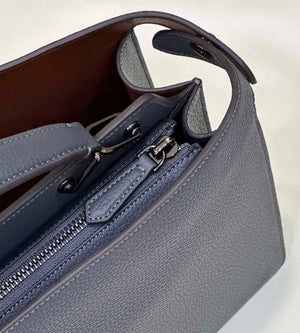 Fendi Peekaboo ISeeU Medium Dark Blue leather bag 7VA529 - Default Title - View 5