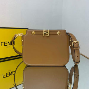 Fendi Touch Brown leather Bag 8BT349 - Default Title - View 1