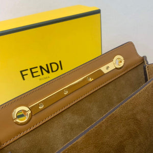 Fendi Touch Brown leather Bag 8BT349 - Default Title - View 8