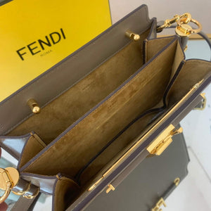 Fendi Touch Grey leather Bag 8BT349 - Default Title - View 6