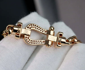 Fred FORCE 10 BRACELET XL model in 18k pink gold and diamonds F23004 - Default Title - View 1