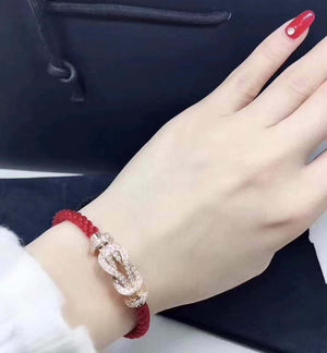 Fred FORCE 10 BRACELET XL model in 18k pink gold with diamonds F230017 - Default Title - View 6