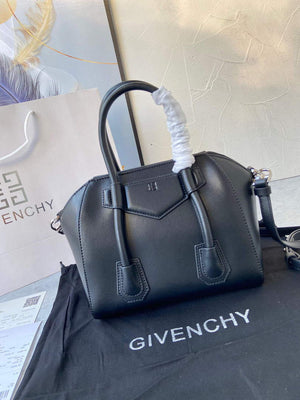 Givenchy BB50J0B00D Mini Antigona Lock Bag in Box Leather Black - Default Title - View 2