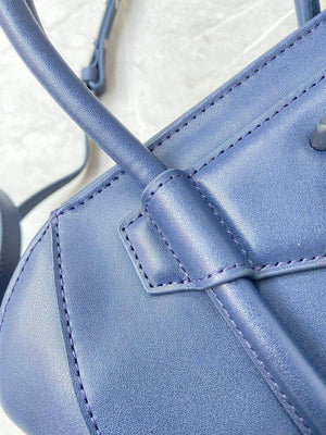 Givenchy BB50J0B00D Mini Antigona Lock Bag in Box Leather Blue - Default Title - View 8