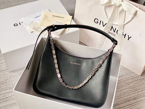 Givenchy BB50LWB1A4 Medium Moon Cut Out bag in leather Black - Default Title - View 1