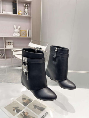 Givenchy BE603KE0YP Women's Shoes Shark Lock Ankle Boots G97114 - 35 - View 5
