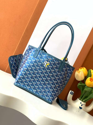 Goyard ANJOUSMINCG07TY07P Anjou Mini Bag Pearly Blue - Default Title - View 1