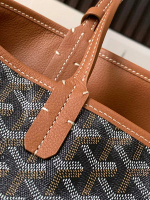 Goyard ANJOUSPMLCG03TY01P Anjou PM Bag Black and Tan - Default Title - View 5