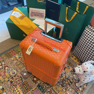 Goyard BOURG2PMLTY01CL03P Bourget PM Trolley Case G99014 Orange - Default Title - View 1