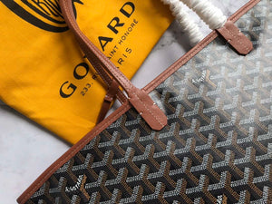 Goyard GMLTY01CL03P Saint Louis GM Bag Black with Brown - Default Title - View 5