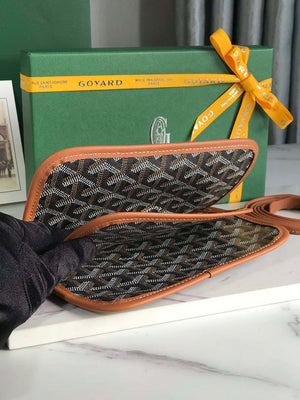 Goyard PLUMETPMLTY50CL50P Portefeuille Plumet Pocket Wallet Black& Brown - Default Title - View 3